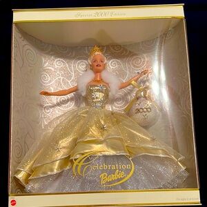 Barbie Celebration Doll in Gold and Silver Gown